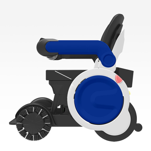 Silla de ruedas eléctrica para trabajo pesado para adultos con ruedas omnidireccionales seguras